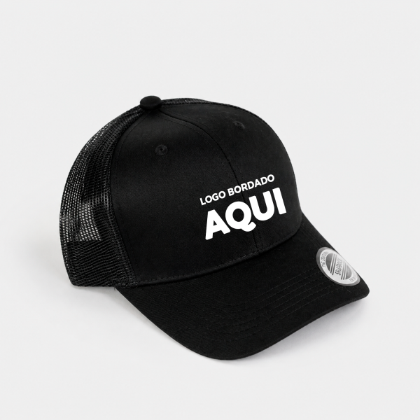r-uniformes-Gorra-Bordada-negra-guatemala-2 Gorra Bordada con malla en Guatemala